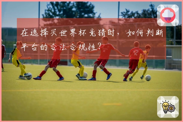 在选择买世界杯竞猜时，如何判断平台的合法合规性？