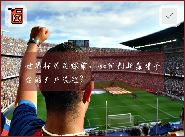 世界杯买足球前，如何判断靠谱平台的开户流程？