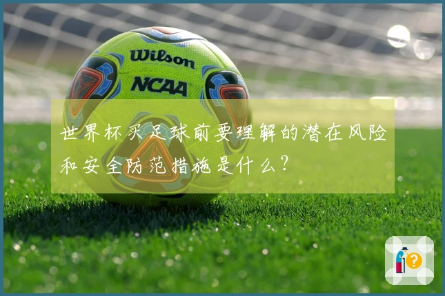 世界杯买足球前要理解的潜在风险和安全防范措施是什么？